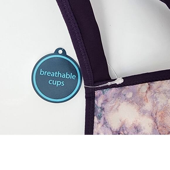 New NWT Brooks Uprise Crossback Quartz Marble Large A/B Cup Medium Impact - Picture 4 of 7